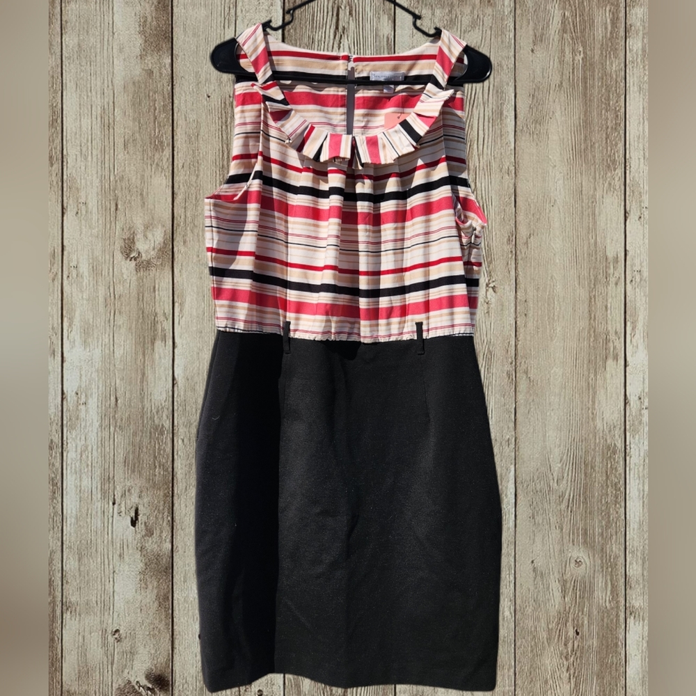 New York and Company multi color sheath dress size XL